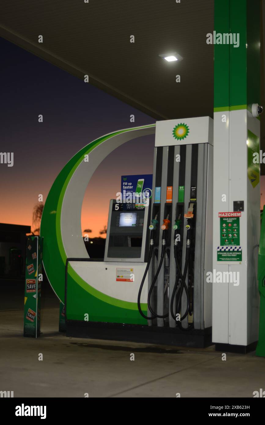 NELSON, NUOVA ZELANDA, 3 GIUGNO 2023: Nuovo marchio presso la stazione di servizio BP di Nelson, nuova Zelanda Foto Stock