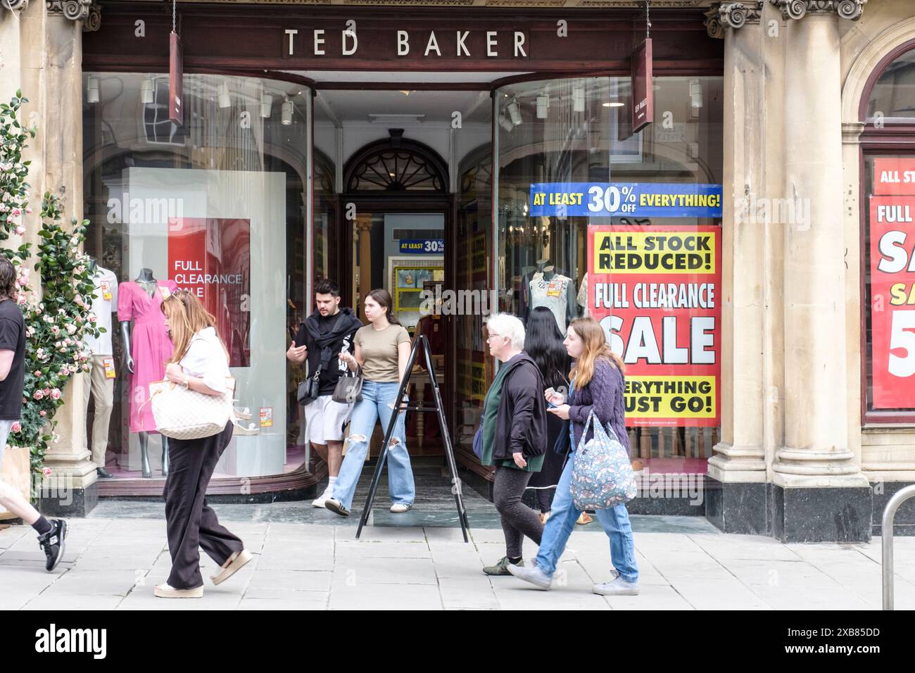 Il negozio Ted Baker in Milsom Street, Bath UK Foto Stock