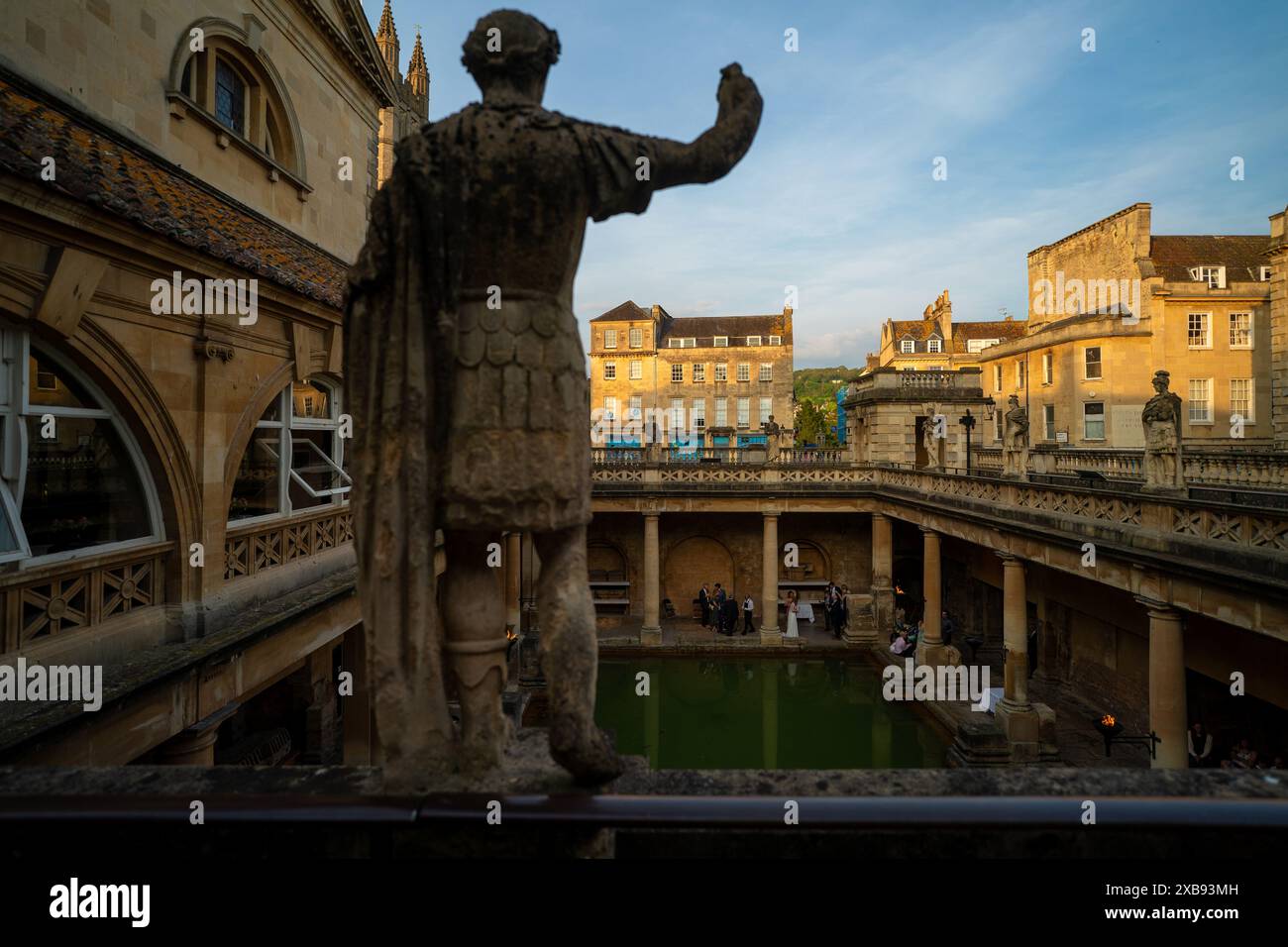 Roman Baths in Bath, Somerset, Regno Unito Foto Stock
