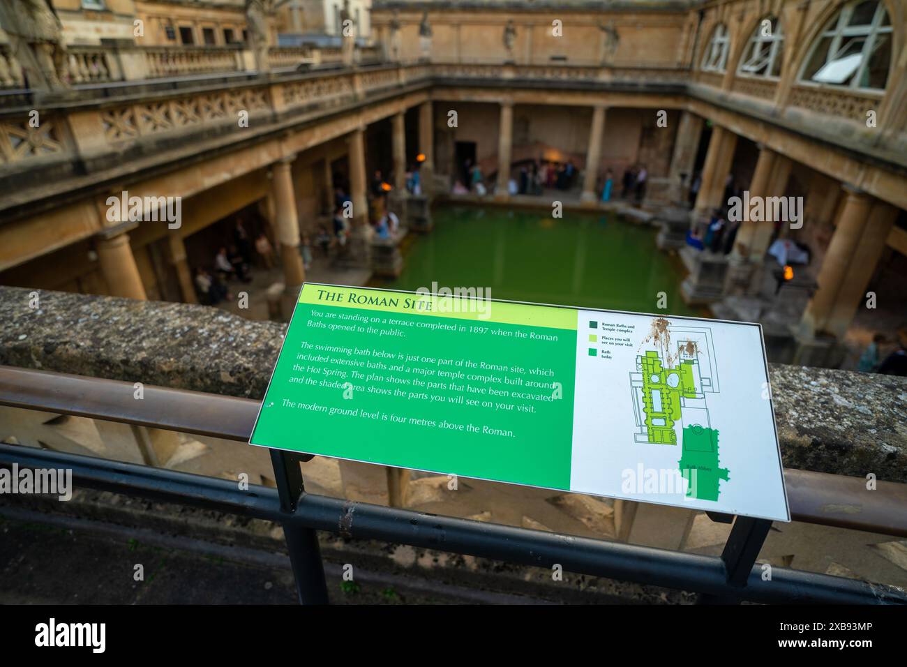 Roman Baths in Bath, Somerset, Regno Unito Foto Stock