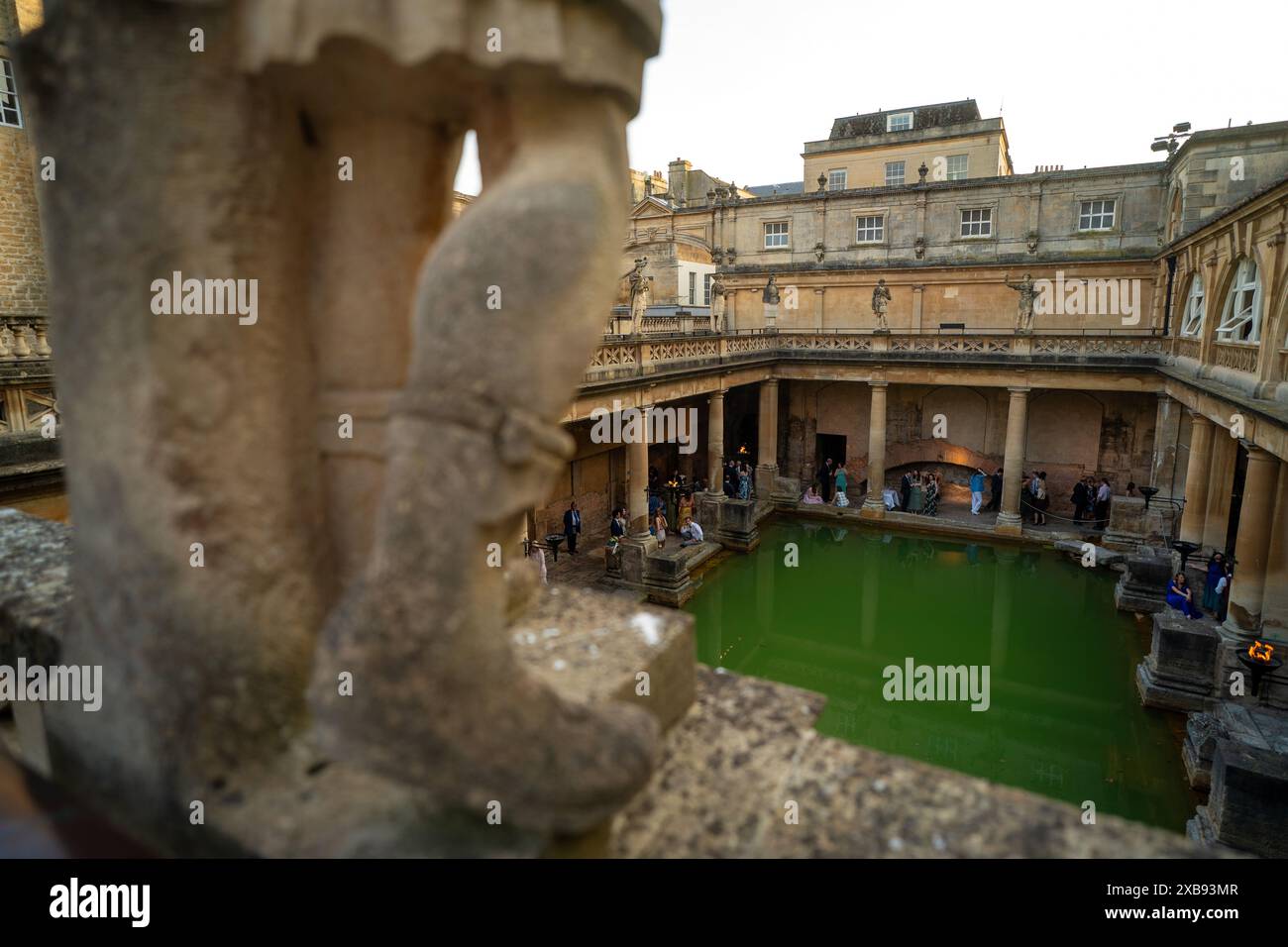 Roman Baths in Bath, Somerset, Regno Unito Foto Stock