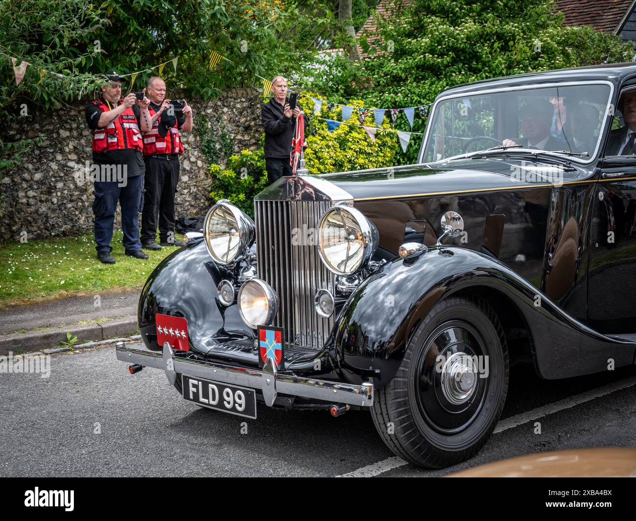 La Rolls Royce di Field Marshall Montgomery costruita nel 1939 in mostra al rinascita del D-Day 80th Anniversary 2024 di Southwick. Foto Stock