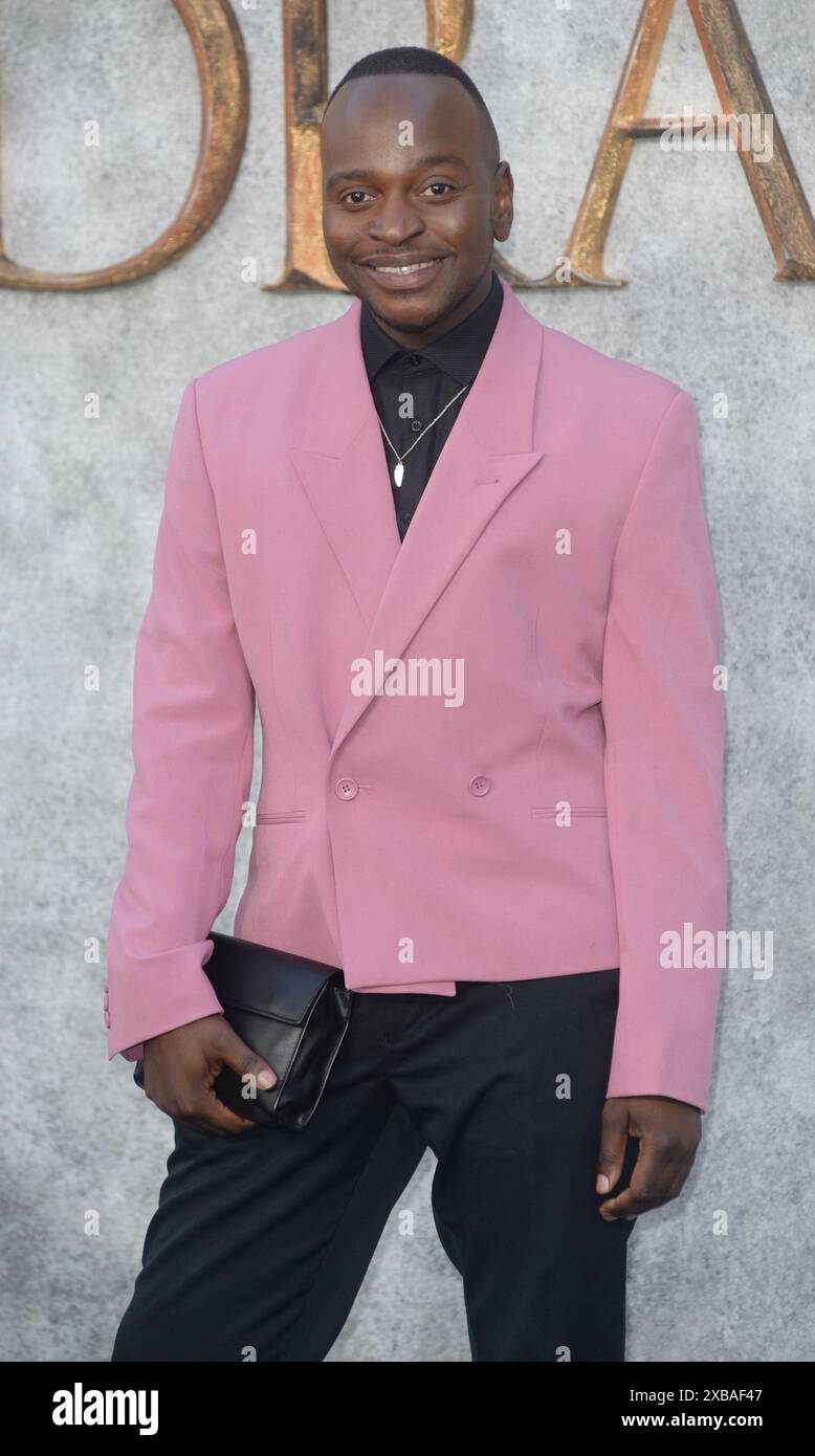 La foto deve essere accreditata ©Alpha Press 078237 10/06/2024 Will Njobvu alla House of Dragon Season 2 UK Premiere a Londra. Foto Stock