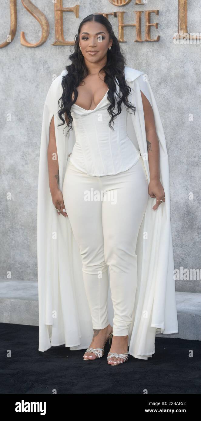 La foto deve essere accreditata ©Alpha Press 078237 10/06/2024 Jourds at the House of Dragon Season 2 UK Premiere a Londra. Foto Stock