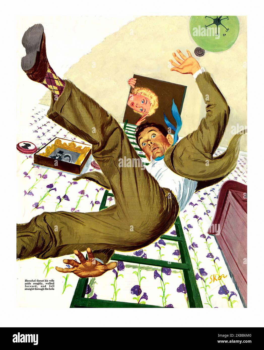 SKOR Collier's Magazine Illust 2 ottobre 1948 Foto Stock