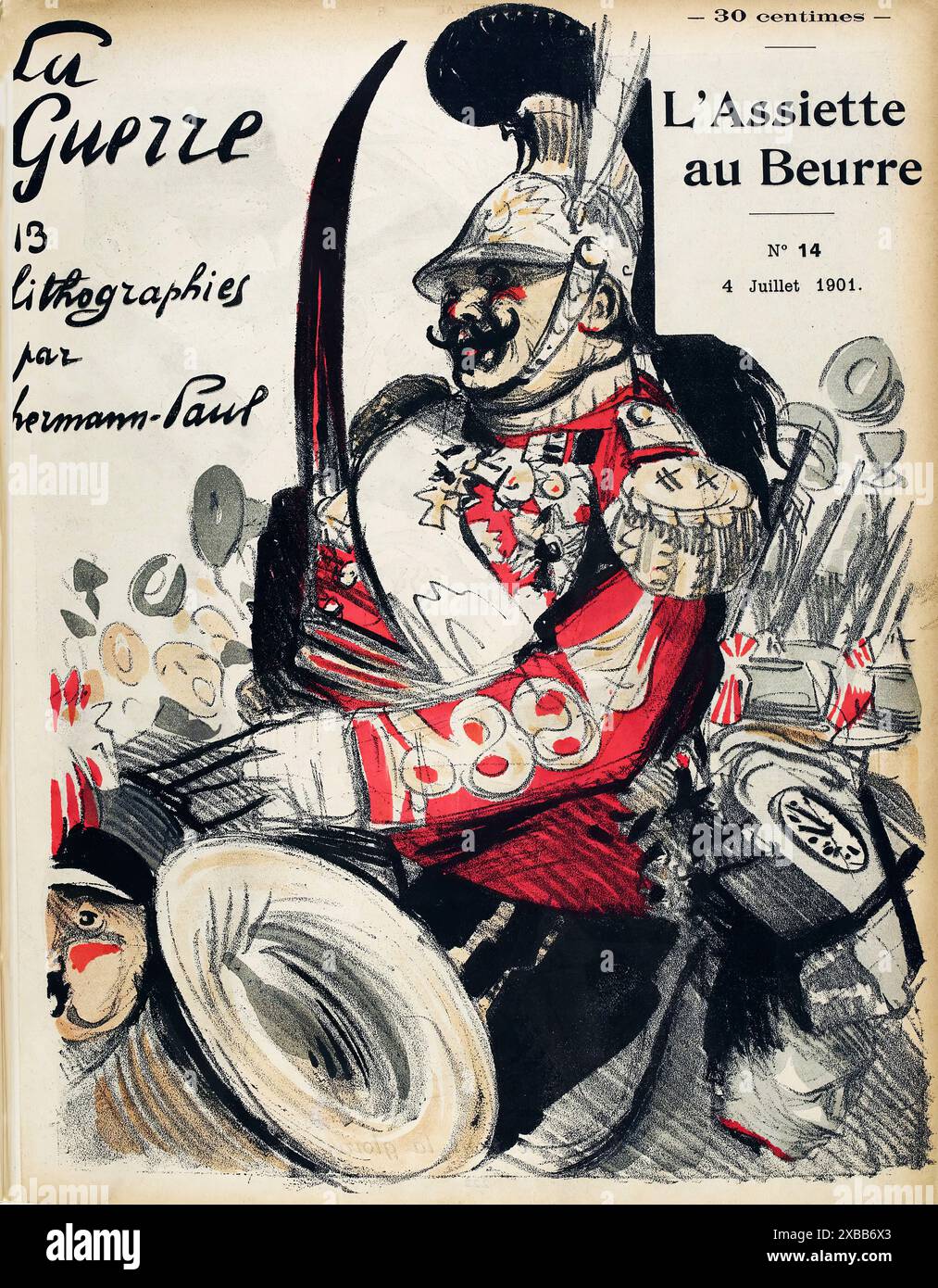 HERMANN-PAUL René l'Assiette au Beurre, 14 luglio 1901 Foto Stock