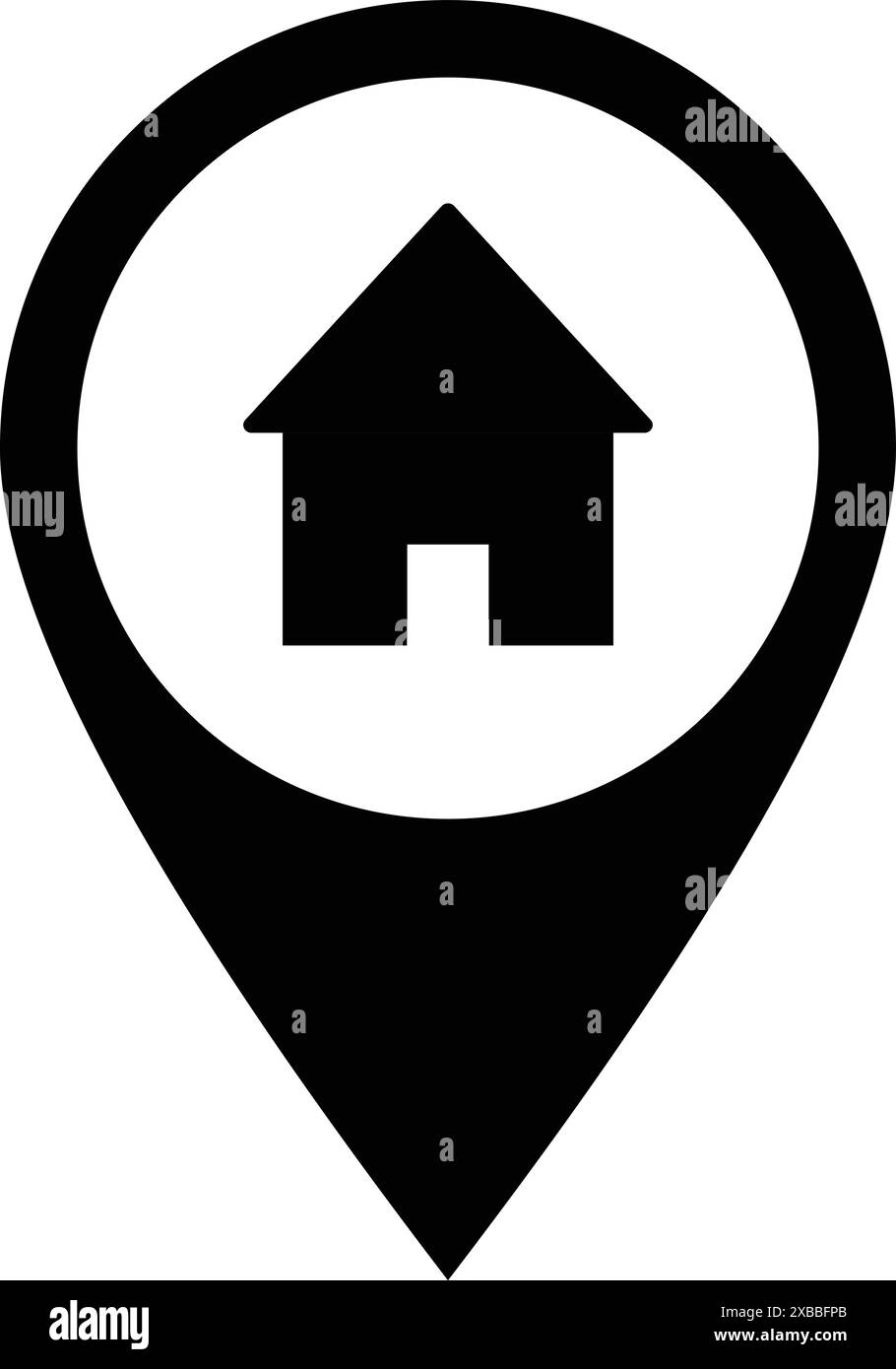 Home Location (posizione casa), Map pin point location (posizione punto di puntamento mappa), House icon Navigation (navigazione icona casa), Home pin (perno casa), Map pin icon (icona mappa), MAP Pointer Illustrazione Vettoriale