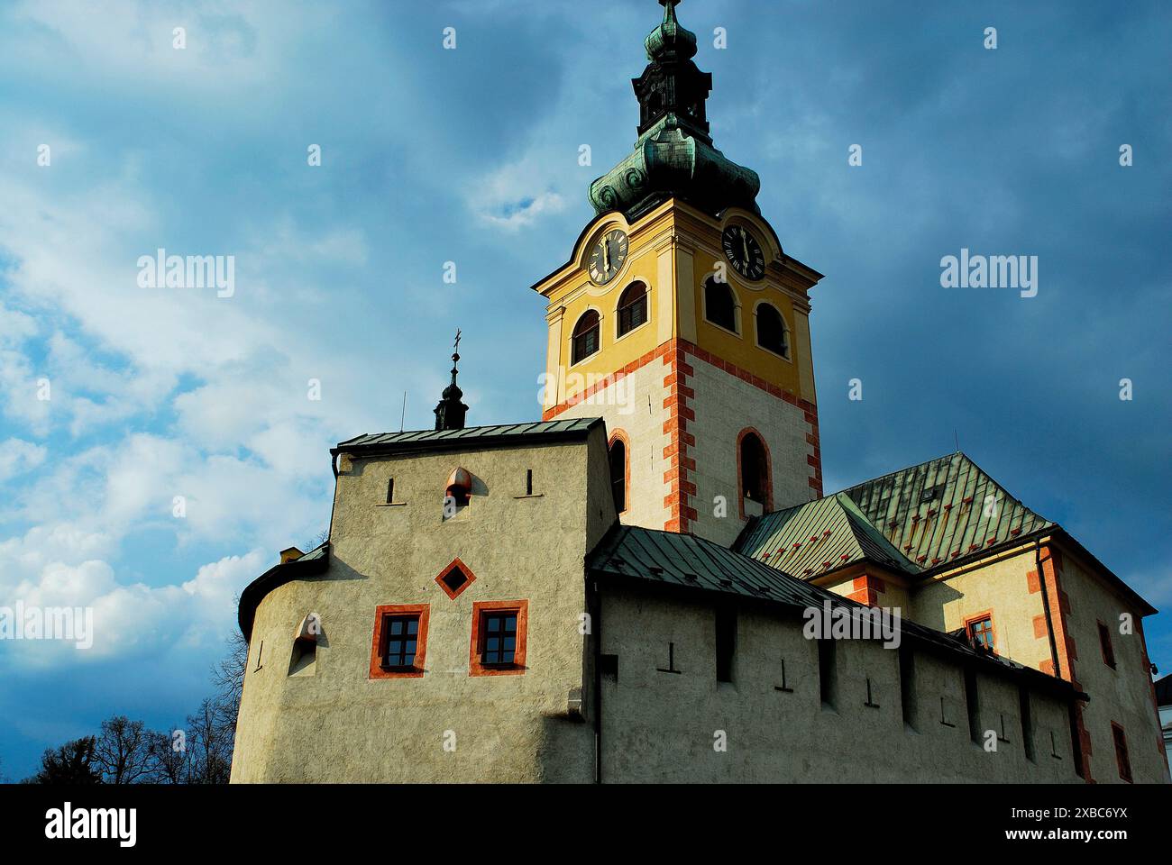 Piazza principale di Banska Bystrica, Slovacchia Foto Stock