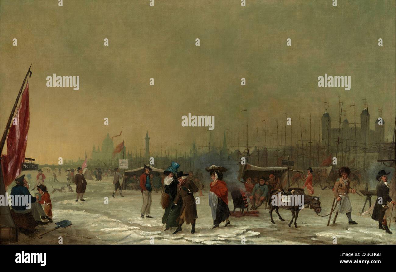 Brina sul Tamigi. Samuel Collings. da 1788 a 1789. Foto Stock