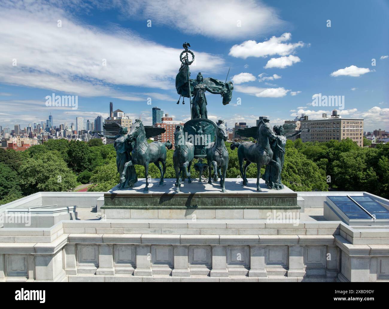 Grand Army Plaza Sculpture Foto Stock