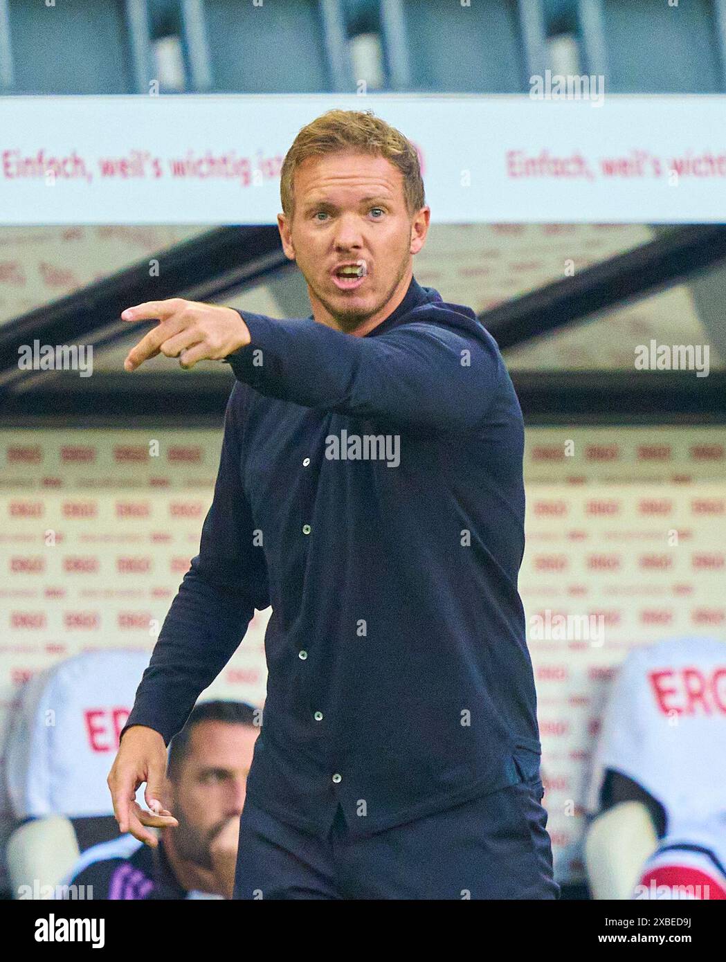 L'allenatore della DFB Julian Nagelsmann, Bundestrainer, Nationaltrainer, nell'amichevole GERMANIA - GRECIA in preparazione ai Campionati europei 2024 il 3 giugno 2024 a Nürnberg, Germania. Fotografo: Peter Schatz Foto Stock