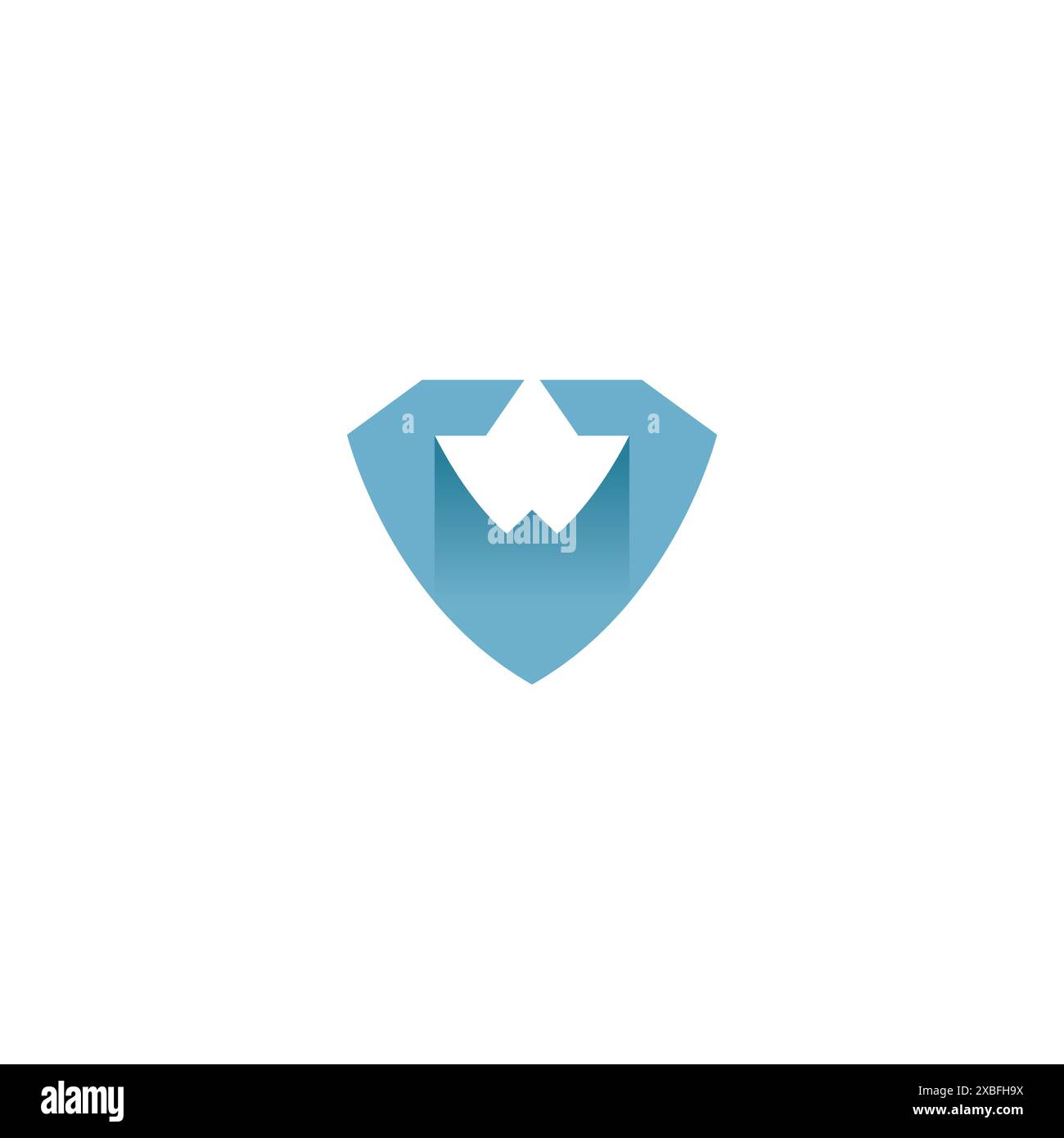 Design moderno Letter V. VW Icon Vector Illustrazione Vettoriale
