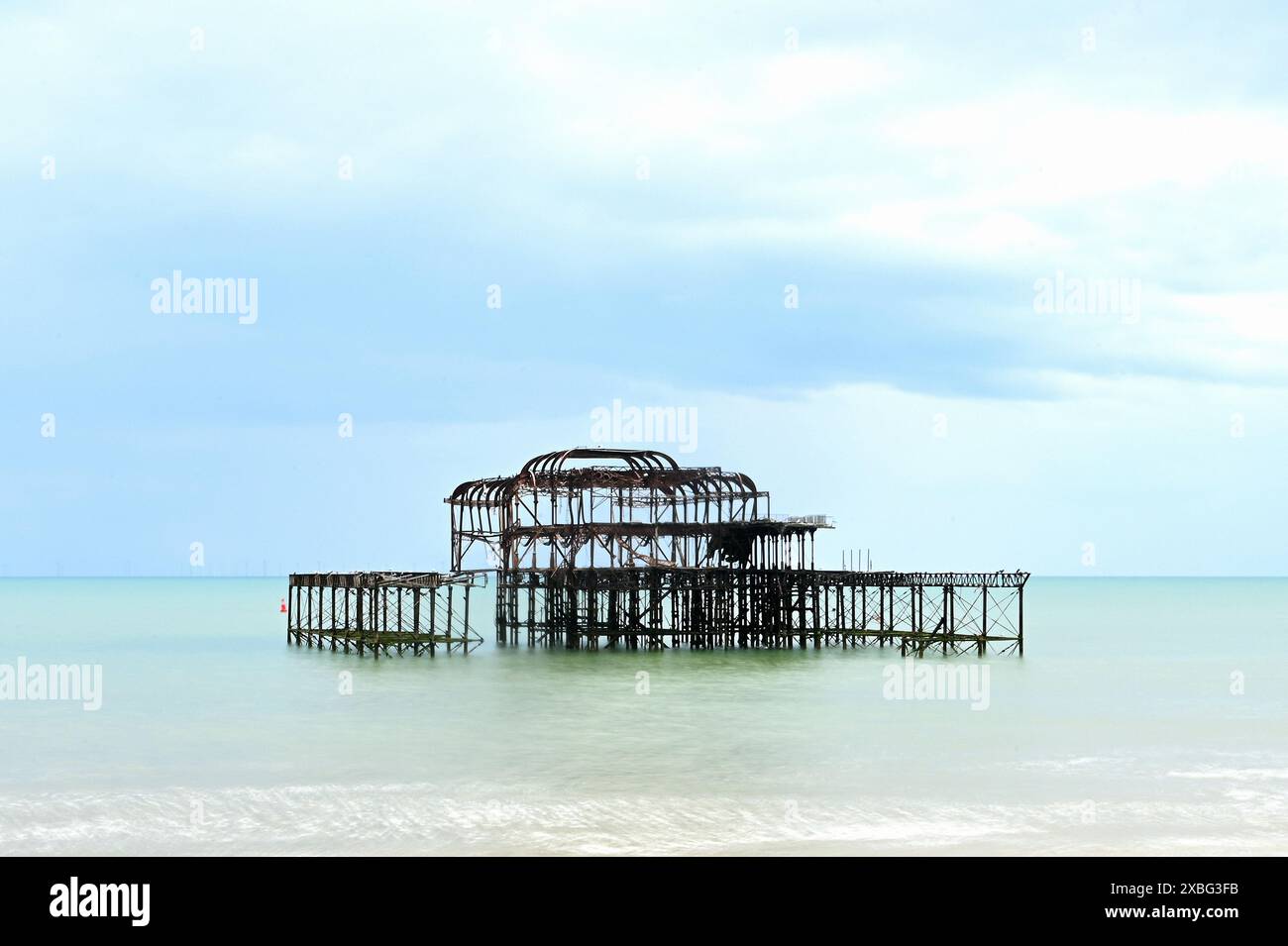 Molo Ovest di Brighton, Inghilterra Foto Stock