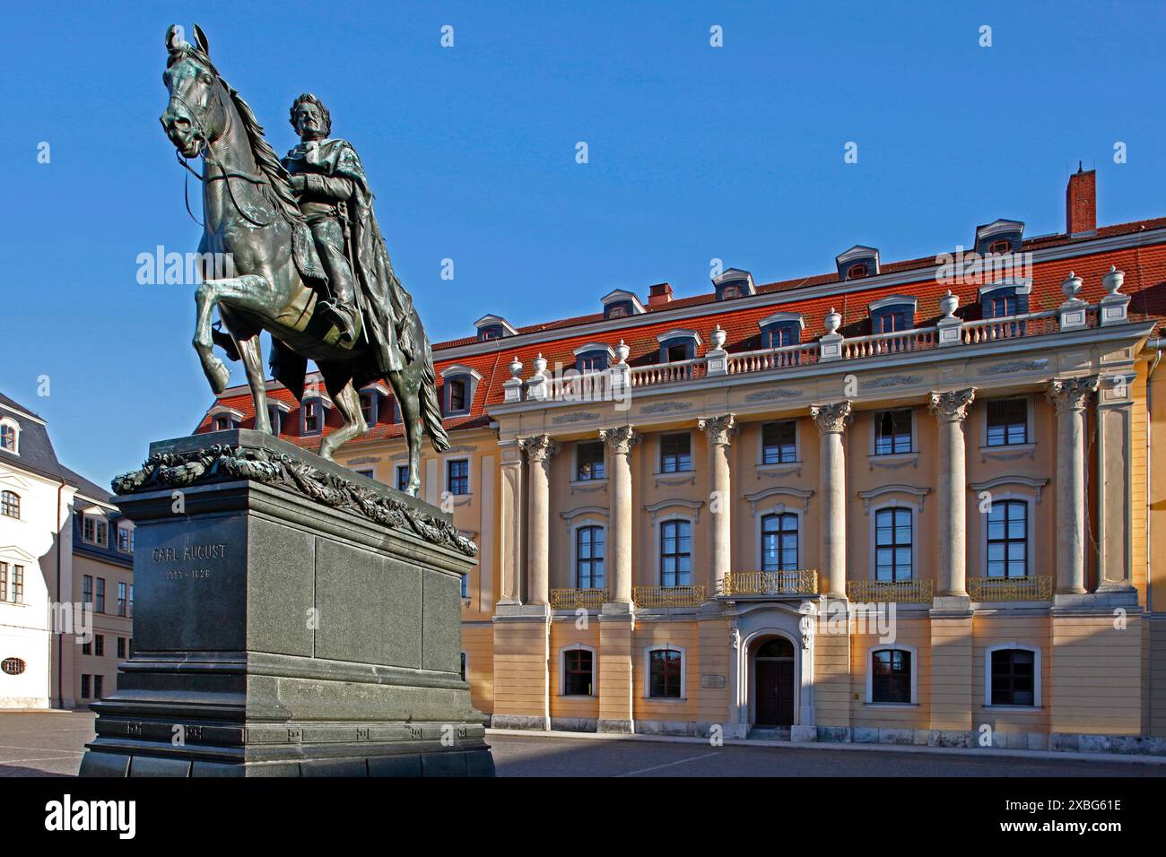 Geografia / viaggi, Germania, Turingia, Weimar, piazza della democrazia, ULTERIORI-DIRITTI-CLEARANCE-INFO-NOT-AVAILABLE Foto Stock