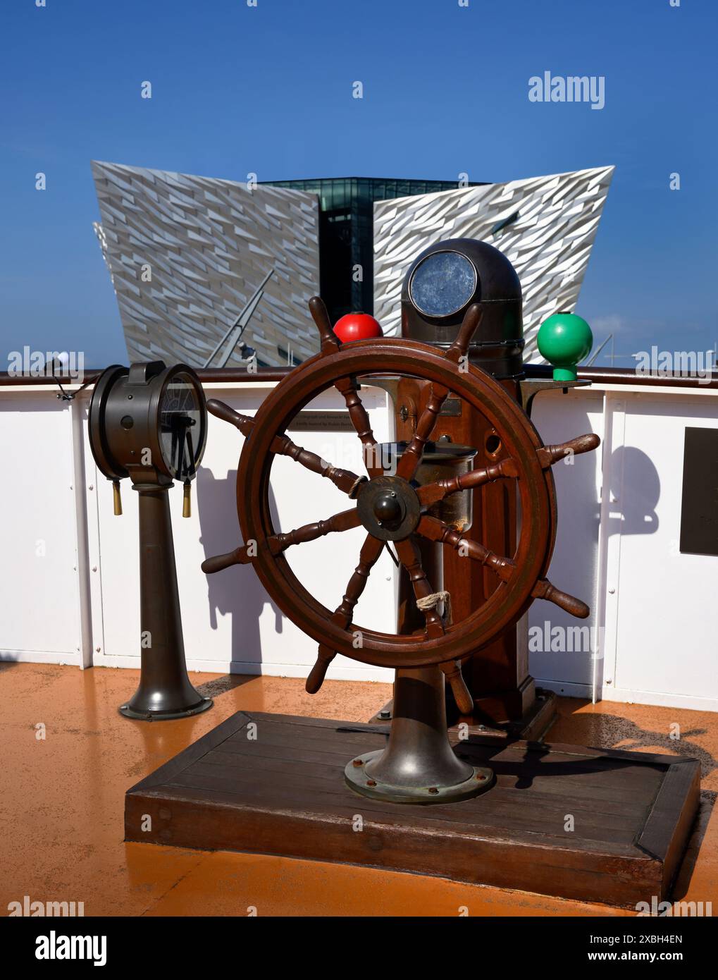 SS Nomadic and Titanic Museum Belfast Irlanda del Nord Foto Stock