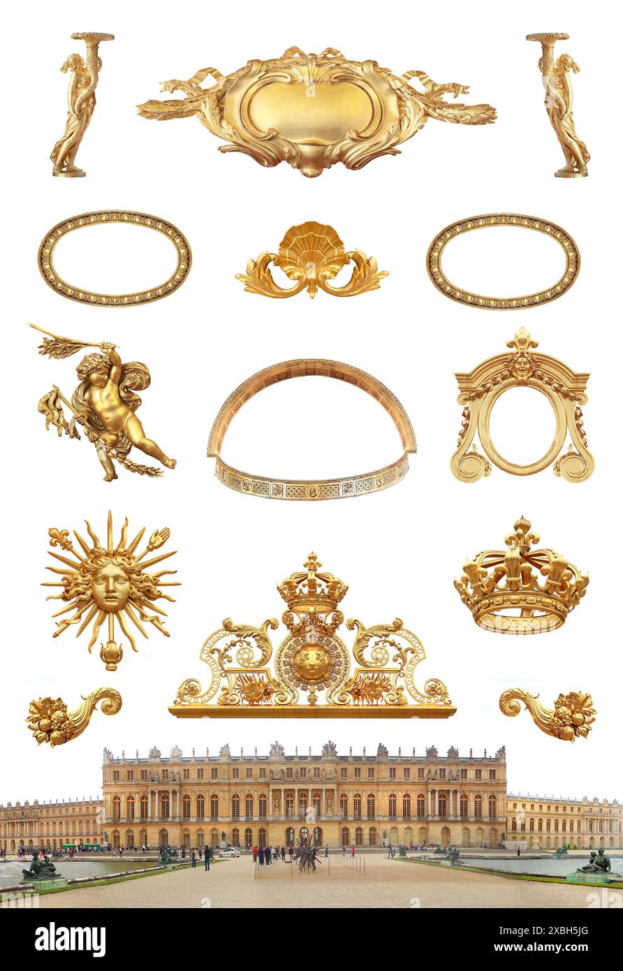 Isolamento Reggia di Versailles Francia Foto Stock