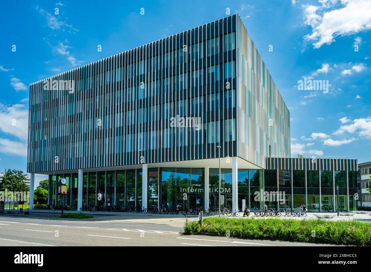 Nuovo edificio InformatiKOM, KIT Karlsruhe Institute of Technology. Baden-Wuerttemberg, Germania, Europa Foto Stock