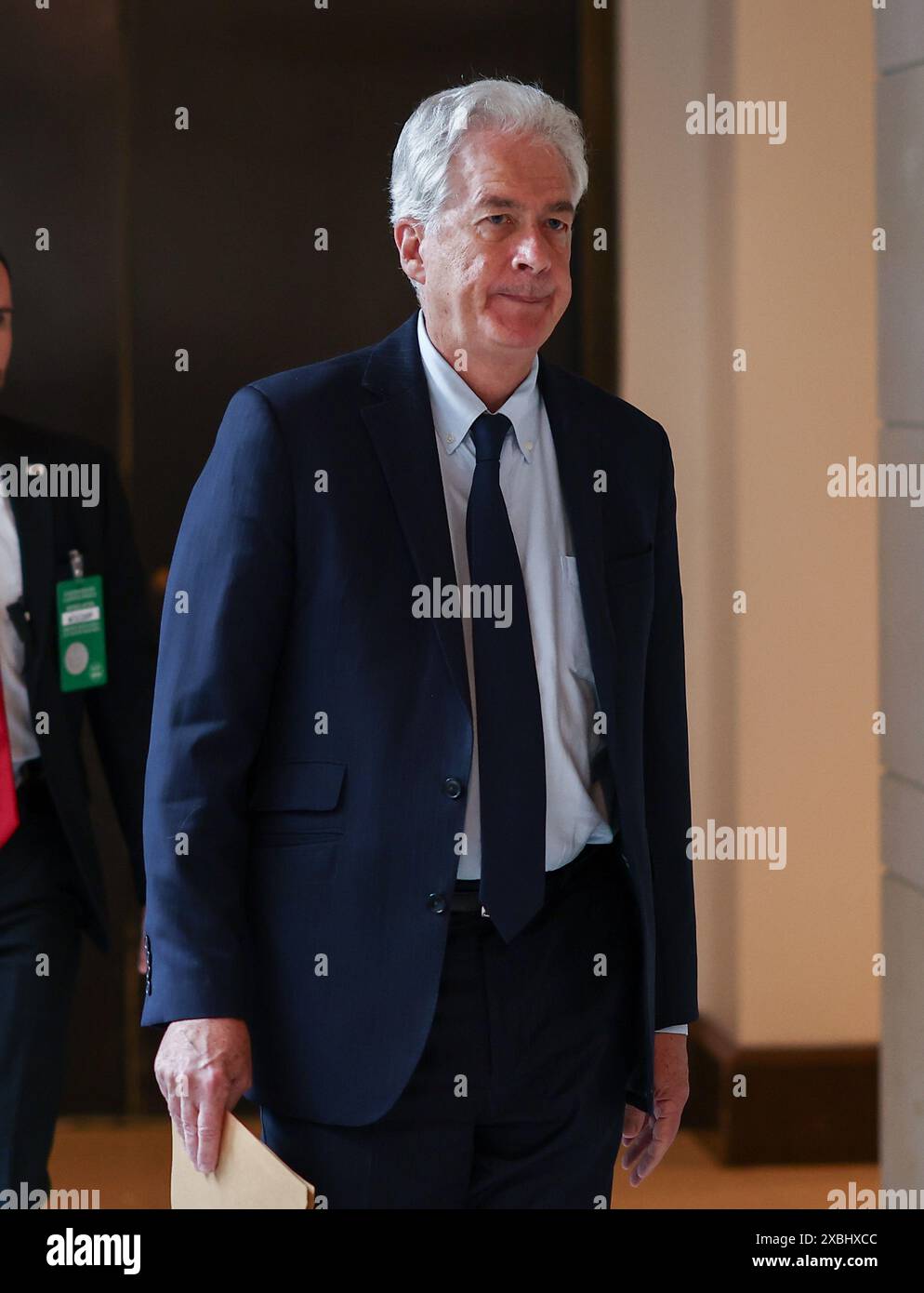 Il direttore della Central Intelligence Agency William J. Burns partecipa a un'audizione chiusa della sottocommissione sulla difesa condotta dal comitato per gli stanziamenti del Senato presso il Campidoglio degli Stati Uniti a Washington DC, mercoledì 12 giugno 2024. Foto di Jemal Countess/UPI credito: UPI/Alamy Live News Foto Stock