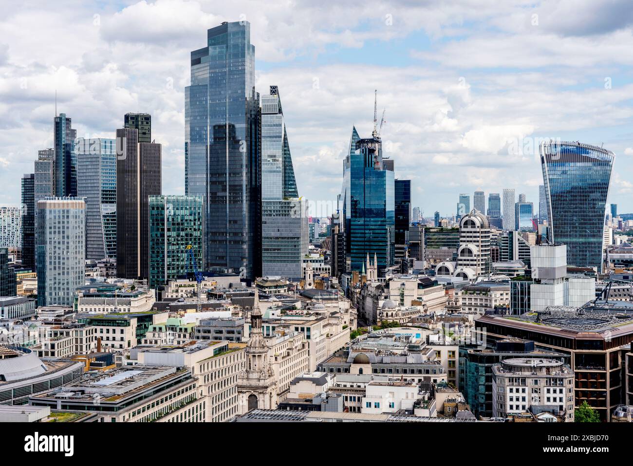 La City of London Skyline, Londra, Regno Unito. Foto Stock