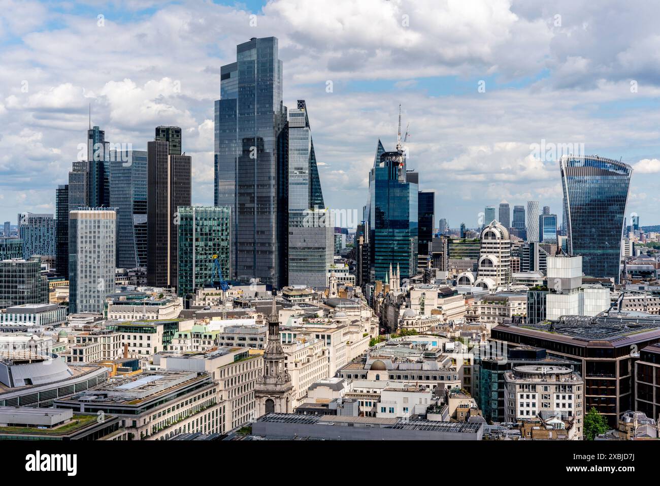 La City of London Skyline, Londra, Regno Unito. Foto Stock