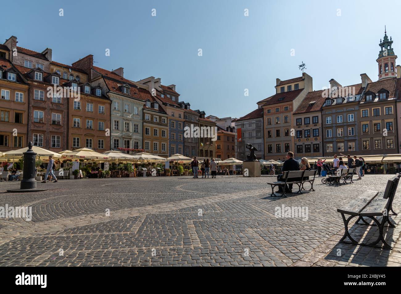 La piazza della città vecchia di Varsavia Foto Stock