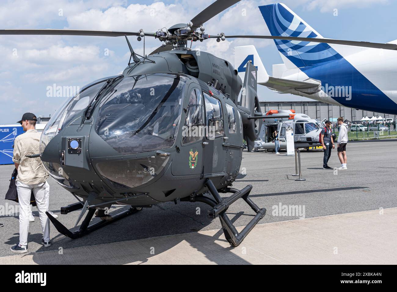 Airbus Helicopter H145M, International Aerospace Exhibition Berlin, Germania, 2024 Foto Stock
