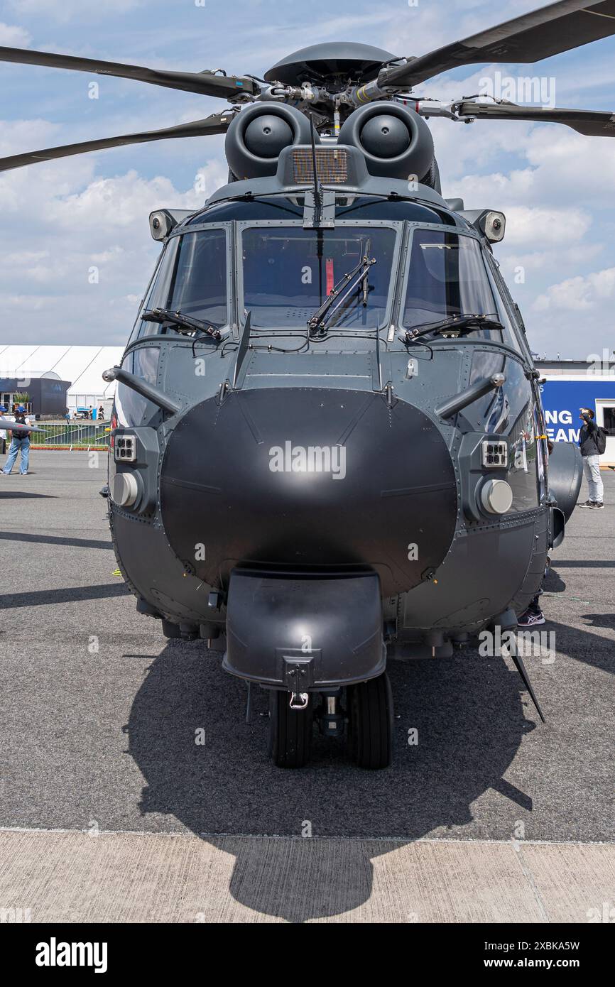 Airbus Helicopter H225M, International Aerospace Exhibition Berlin, Germania, 2024 Foto Stock