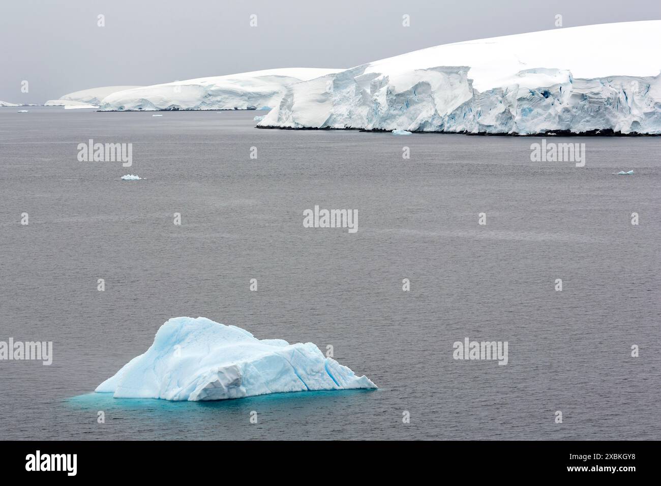 Iceberg, canale di Neumayer, arcipelago Palmer, Penisola Antartica, Antartide Foto Stock