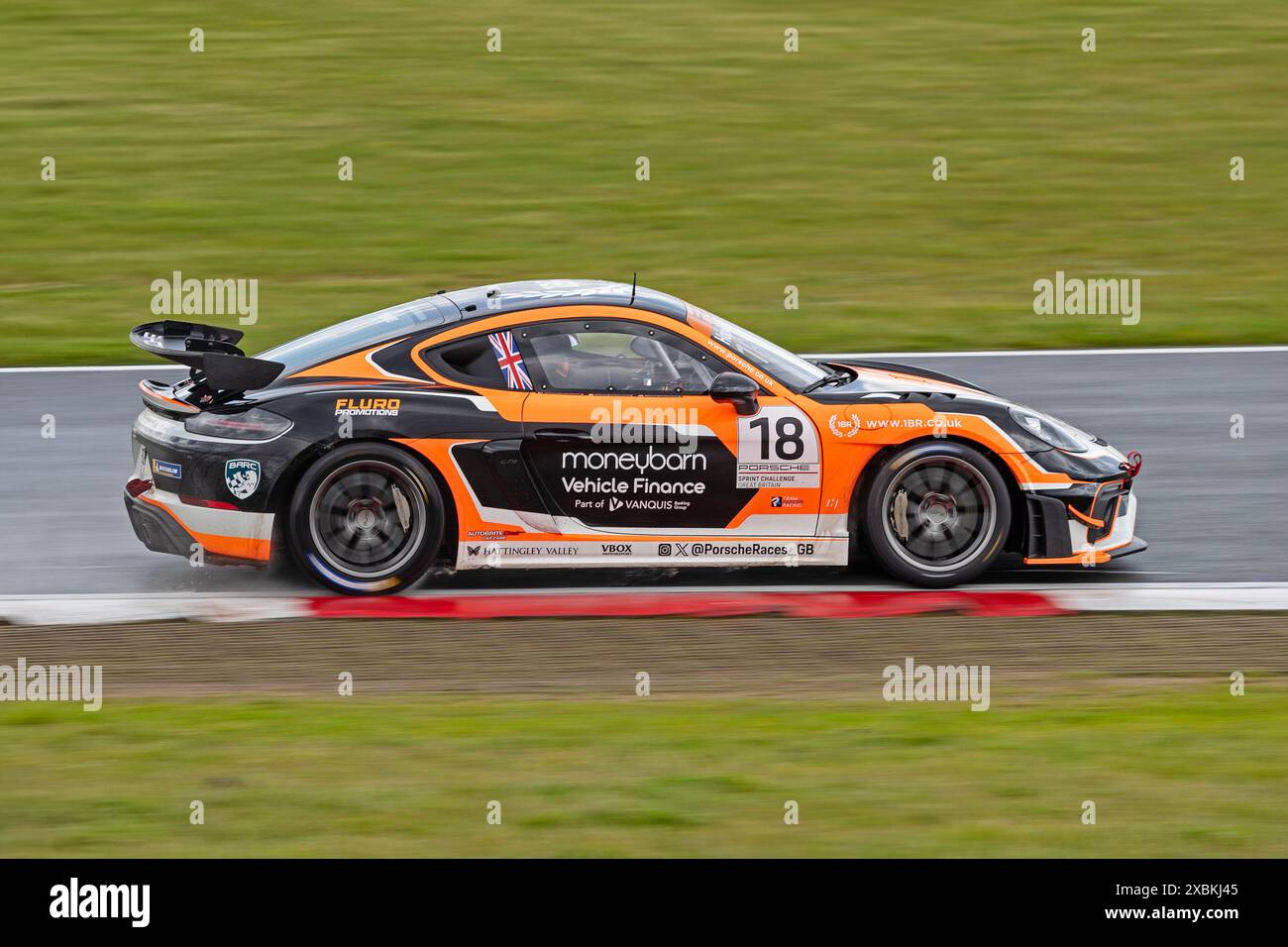 Sebastian Hopkins Porsche Sprint Challenge GB, Snetterton Circuit, Norwich, Norfolk, Regno Unito 26 maggio 2024 Foto Stock