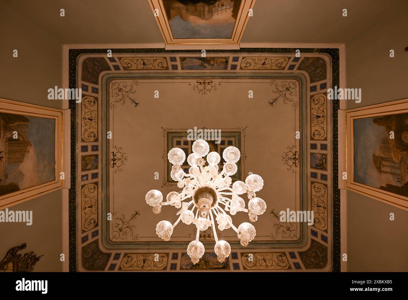 Siracusa, Italia - 24 agosto 2023: Palazzo Borgia del Casale a Siracusa, Sicilia, Italia. Foto Stock