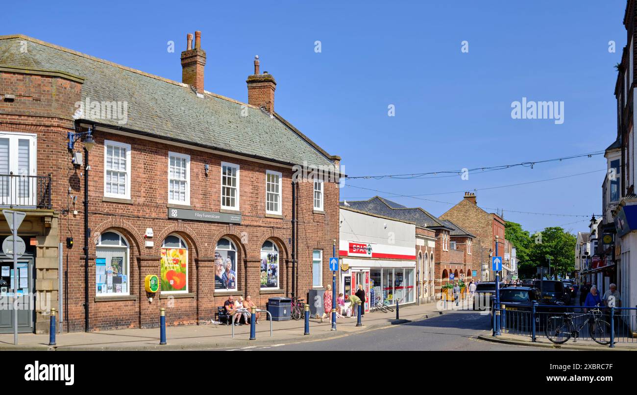 FileyTown Centre , North Yorkshire East Coast, Inghilterra settentrionale, Regno Unito Foto Stock