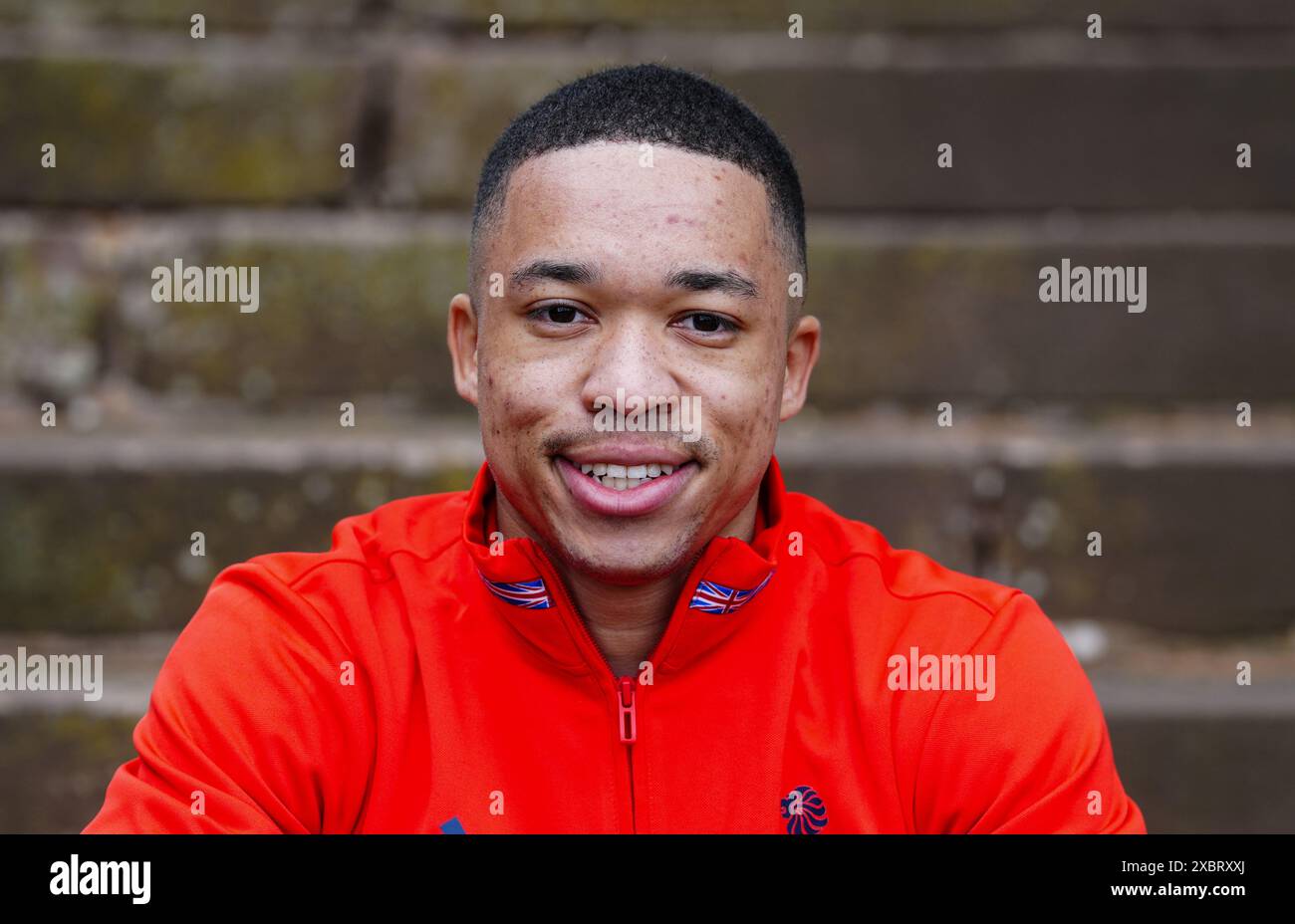 Joe Fraser durante l'annuncio della squadra del Team GB Paris 2024 al Lilleshall National Sports Centre, Shropshire. Data foto: Giovedì 13 giugno 2024. Foto Stock