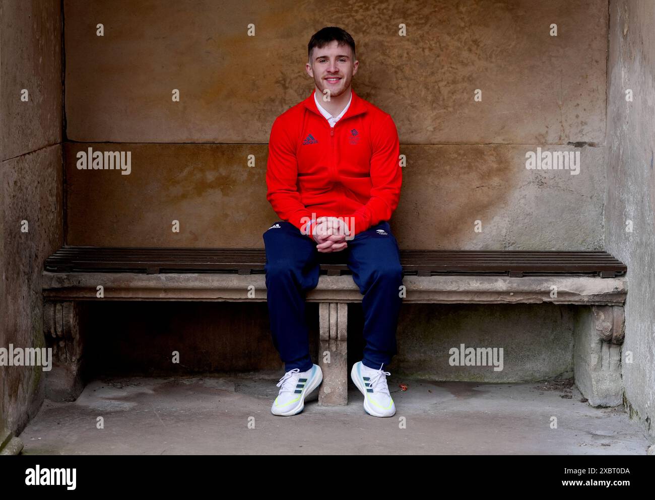 Harry Hepworth durante l'annuncio della squadra del Team GB Paris 2024 al Lilleshall National Sports Centre, Shropshire. Data foto: Giovedì 13 giugno 2024. Foto Stock