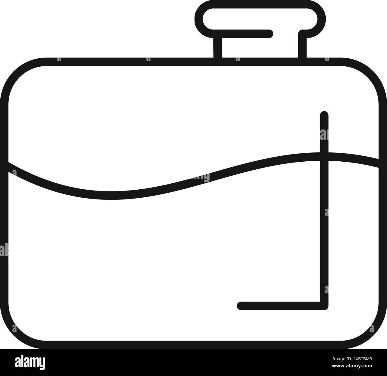 Semplice icona in bianco e nero dell'indicatore di livello del carburante di un'auto con l'ago che indica quasi vuoto Illustrazione Vettoriale