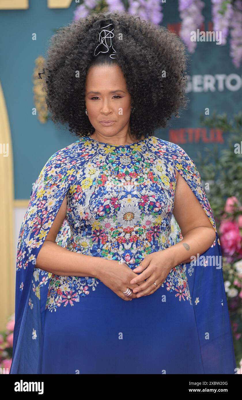 La foto deve essere accreditata ©Alpha Press 078237 12/06/2024 Golda Rosheuvel alla Bridgerton Season 3 Part 2 Special London Screening Foto Stock