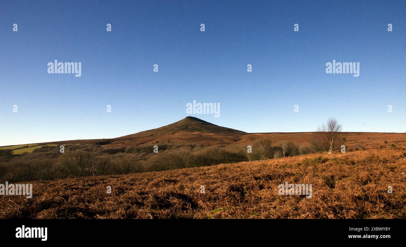 Il Pan di zucchero, Mynydd Pen-y-fal, si trova sul bordo meridionale delle Black Mountains a Bannau Brycheiniog, il Parco Nazionale dei Brecon Beacons Foto Stock