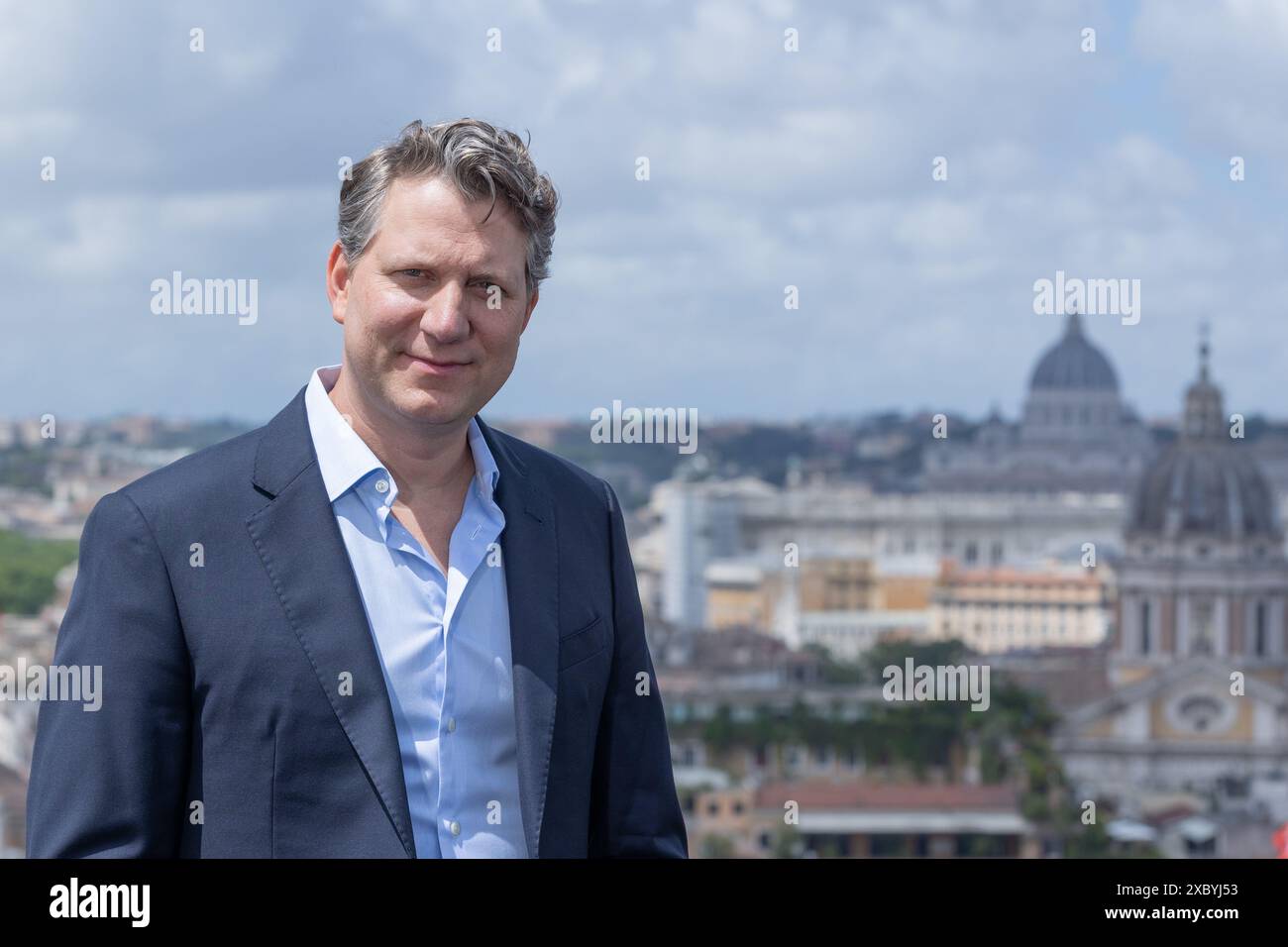 Roma, Italia. 13 giugno 2024. Il regista Jeff Nichols partecipa al photocall del film ''The Bikeriders'' presso la terrazza dell'Hotel Hassler di Roma (Credit Image: © Matteo Nardone/Pacific Press via ZUMA Press Wire) SOLO USO EDITORIALE! Non per USO commerciale! Foto Stock