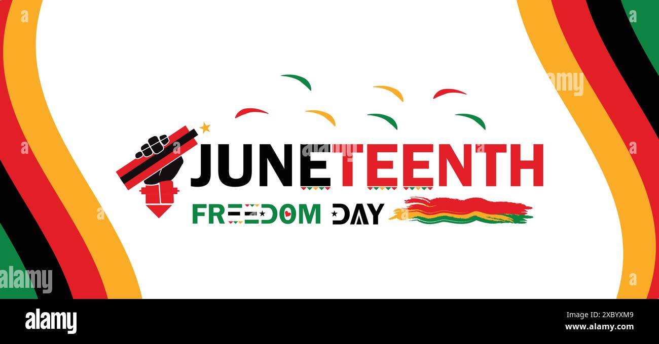 La bellezza di Juneteenth Design a Day of Remembrance Illustrazione Vettoriale