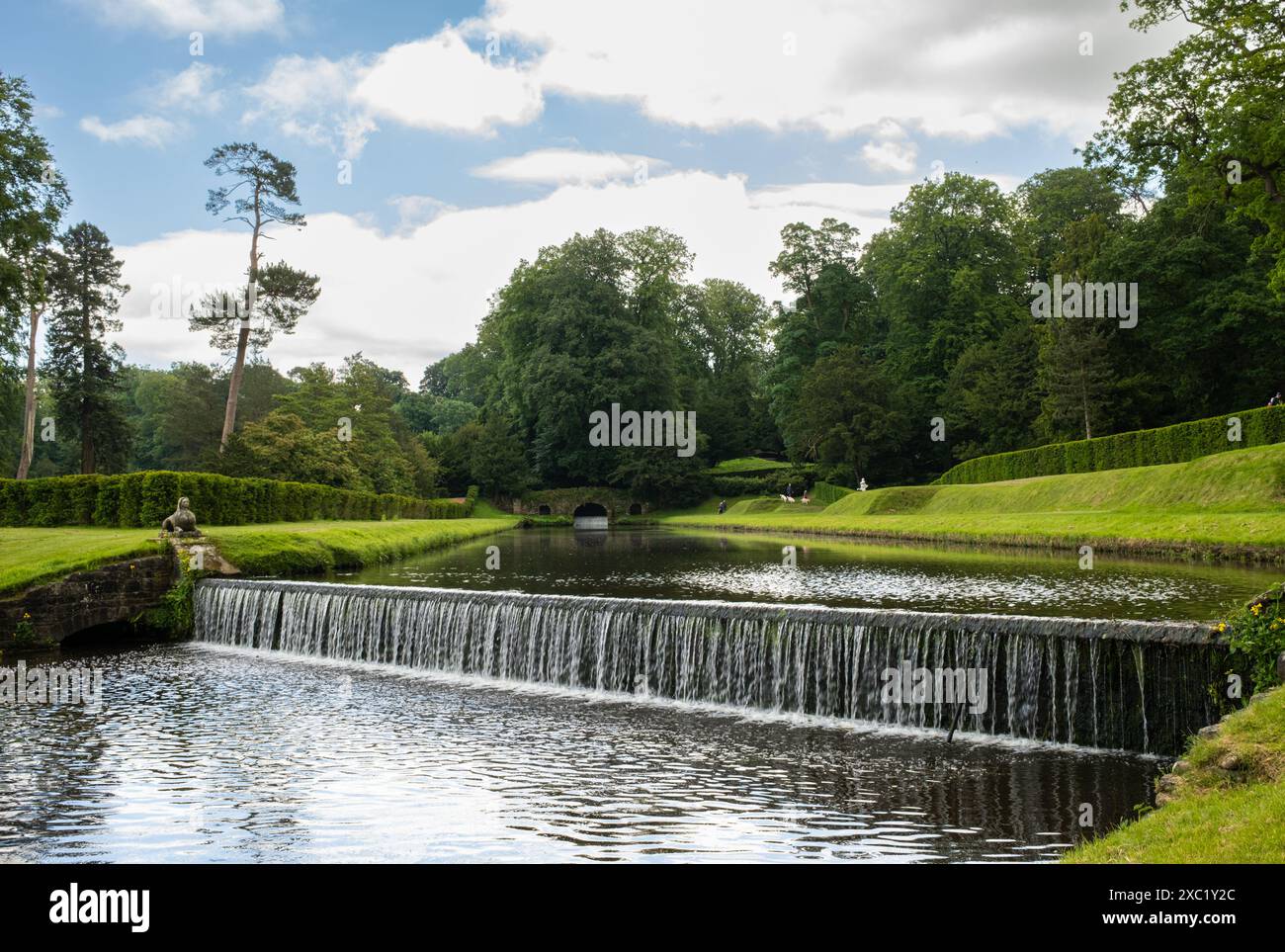 Studley Royal Water Garden, Ripon, North Yorkshire, Inghilterra, Regno Unito. Foto Stock