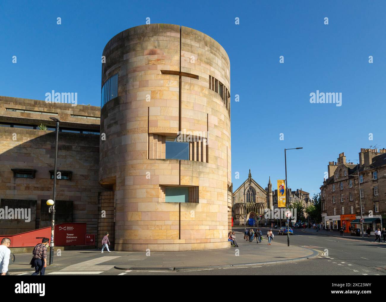L'estensione moderna del National Museum of Scotland in Chambers Street Edimburgo Foto Stock