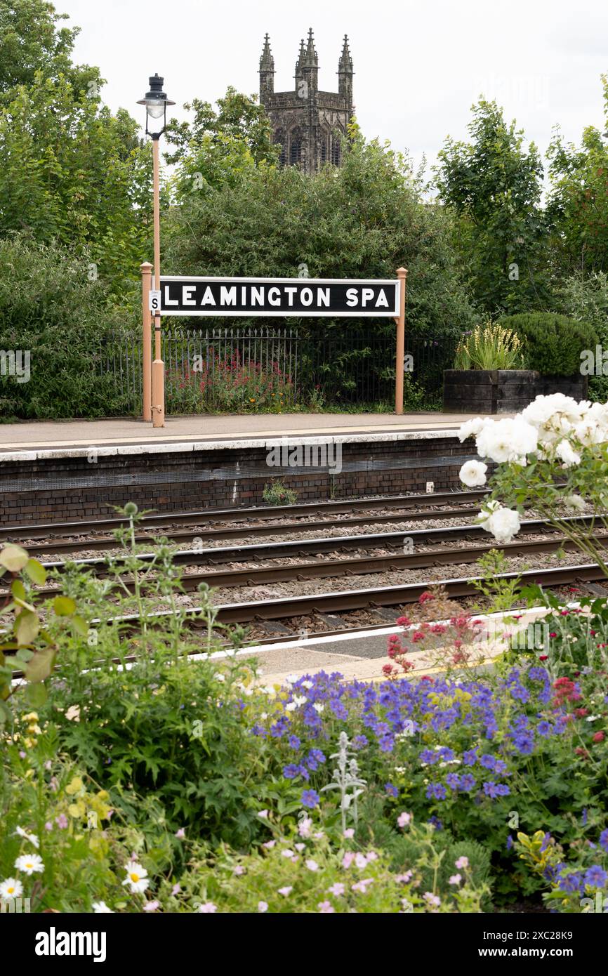 Stazione ferroviaria di Leamington Spa, Warwickshire, Inghilterra, Regno Unito Foto Stock