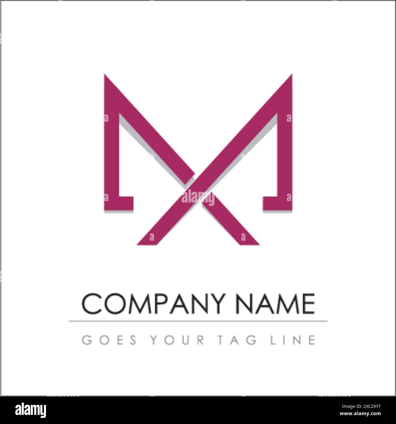 logo mx creativo per le aziende Illustrazione Vettoriale