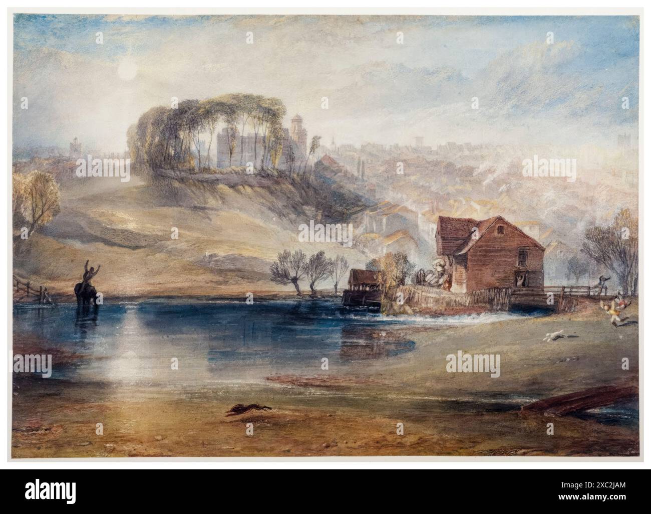 JMW Turner, Colchester, Essex, pittura ad acquerello con gesso, 1825-1826 Foto Stock