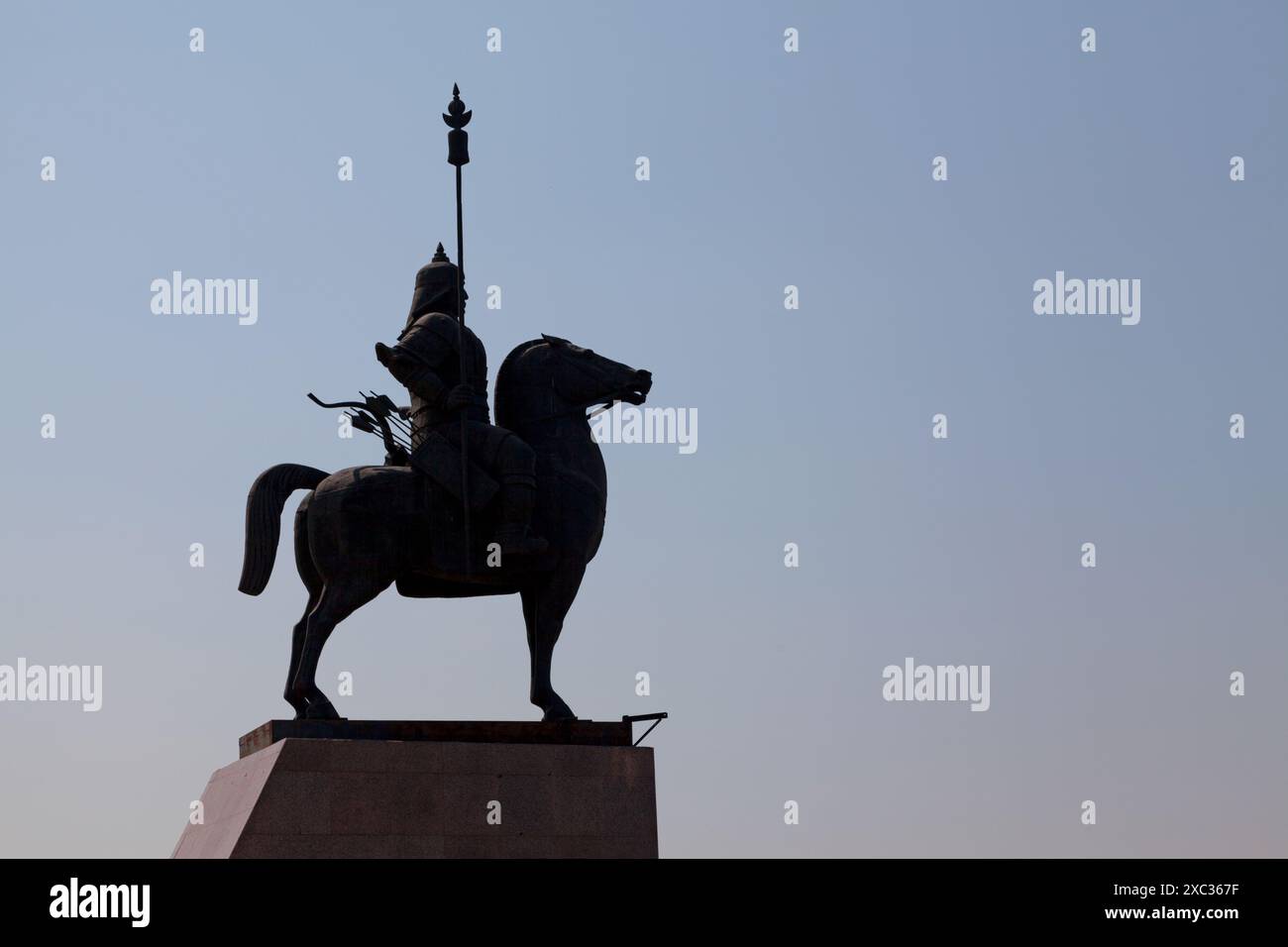 Ulan-Ude, Russia - luglio 29 2018: Il monumento a Geser (in russo: Памятник Гэсэру). Nella mitologia dei popoli mongoli e dei popoli del Tibet, che Foto Stock