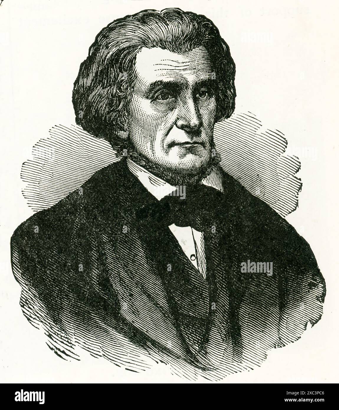 John C. Calhoun (1782-1850) è stato un politico statunitense, segretario alla guerra, settimo vicepresidente (1825-32), senatore e segretario di stato degli Stati Uniti. Sostenne i diritti degli stati e la schiavitù ed era un simbolo del Vecchio Sud. Foto Stock
