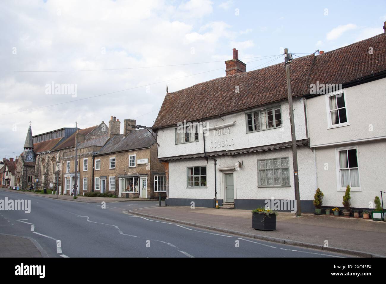 Vista sul mercato di Needham, Mid Suffolk nel Regno Unito Foto Stock