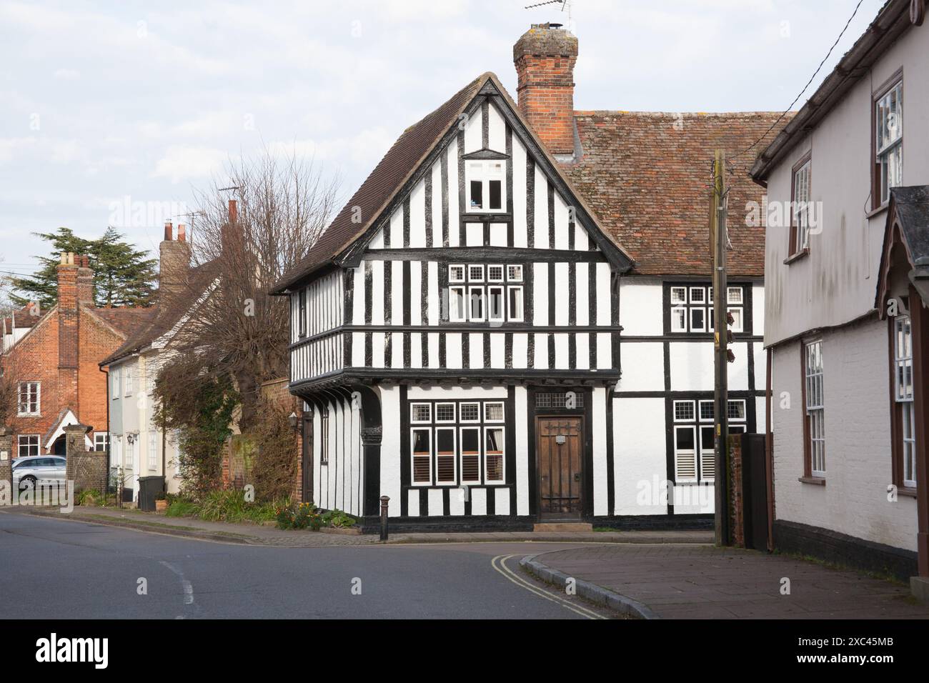 Vista sul mercato di Needham, Mid Suffolk nel Regno Unito Foto Stock