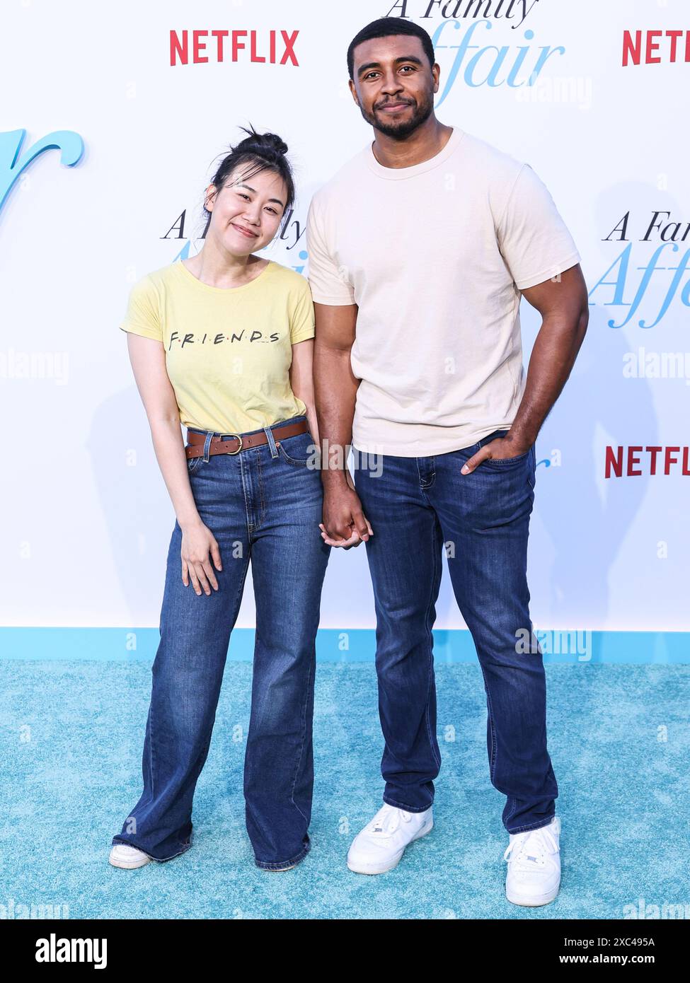 Hollywood, Stati Uniti. 13 giugno 2024. HOLLYWOOD, LOS ANGELES, CALIFORNIA, USA - 13 GIUGNO: Ramona Young e Joseph Lee Anderson arrivano alla premiere di Los Angeles di "A Family Affair" di Netflix, tenutasi all'Egyptian Theatre Hollywood il 13 giugno 2024 a Hollywood, Los Angeles, California, Stati Uniti. (Foto di Xavier Collin/Image Press Agency) credito: Image Press Agency/Alamy Live News Foto Stock