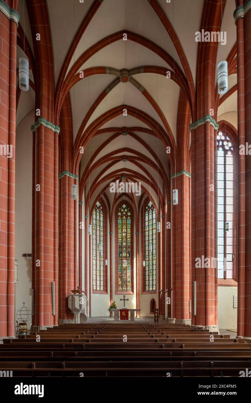 Homberg (Efze), Pfarrkirche St. Marien, Blick nach Osten Foto Stock