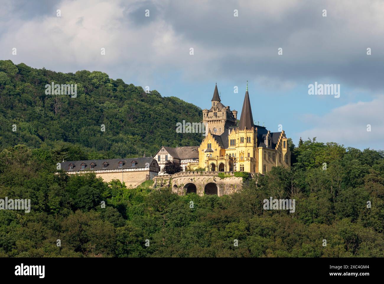 BEI Bad Sooden-Allendorf, Schloss Rothestein, Blick von Süden Foto Stock